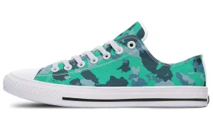 Army Green Camo Low-Top Sneakers - Urban Camouflage