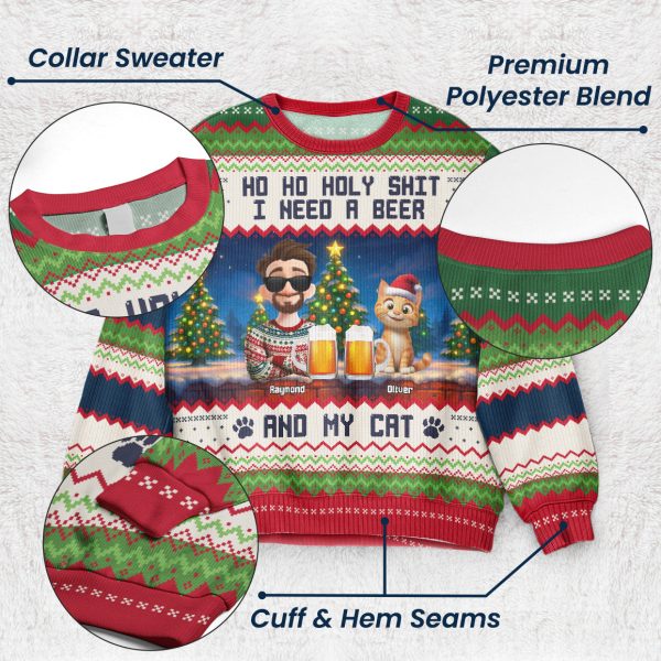 Ho-Ho-Holy-I-Need-A-Beer-Bourbon-Wine-And-My-Cat-New-Ver-Personalized-Ugly-Sweater_3.jpg