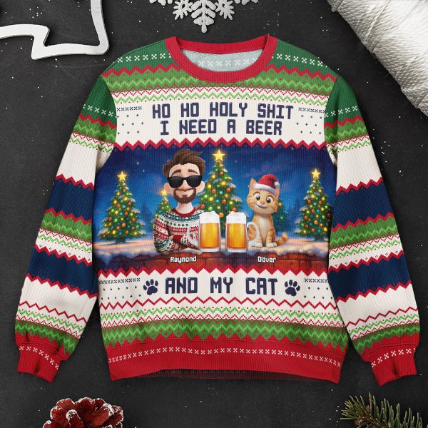 Ho-Ho-Holy-I-Need-A-Beer-Bourbon-Wine-And-My-Cat-New-Ver-Personalized-Ugly-Sweater_5.jpg