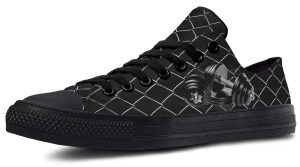 Men's Net Pattern & Dumbbell Gym Low-Top Sneakers