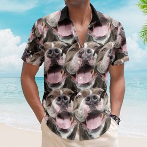 Custom Face Funny Summer For Dog Lovers - Personalized Photo Hawaiian Shirt