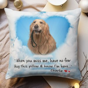 Hug This Pillow & Know I'm Here - Personalized Photo Pillow (Insert Included)